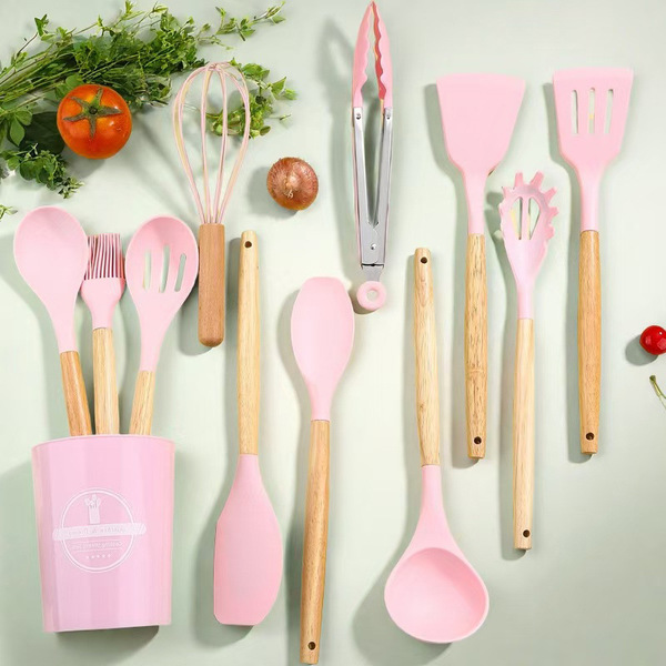 Household wooden handle high temperature resistant kitchenware…