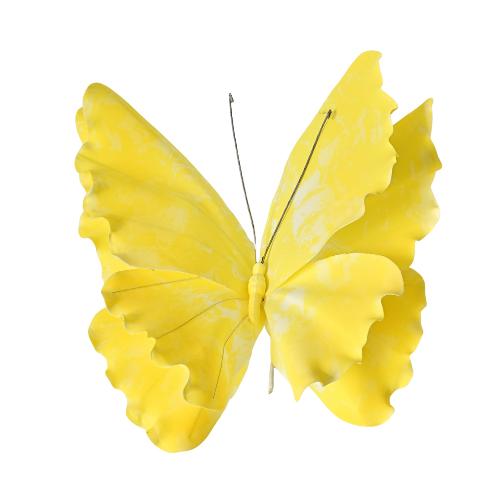 Patrón de color de boda Mariposa Decoración de la sala de bodas PE tridimensional Adornos de guía de carretera de seda Boda de la mañana Artículos de decoración Daquan