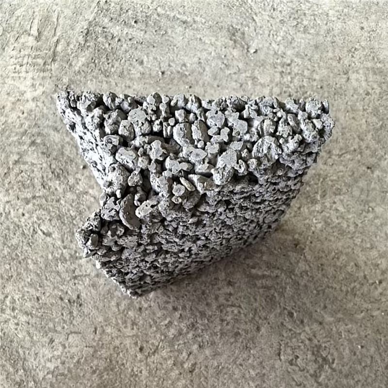 江苏镇江无砂混凝土三角块水泥试压块隧道用无沙透水三角块高铁透