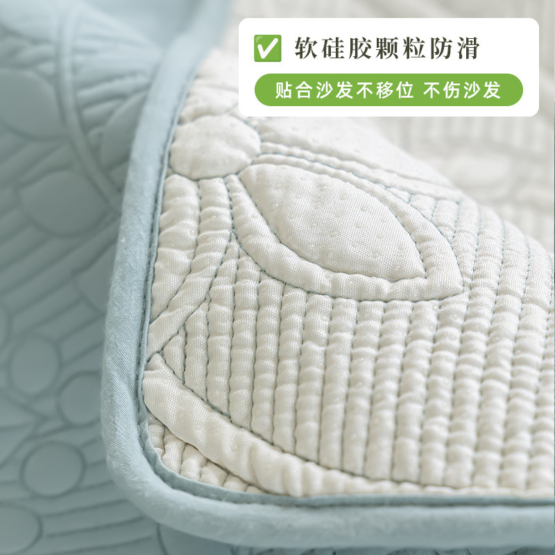 全包纯棉沙发垫四季通用高档轻奢坐垫简约防滑盖布沙发套罩垫子|undefined
