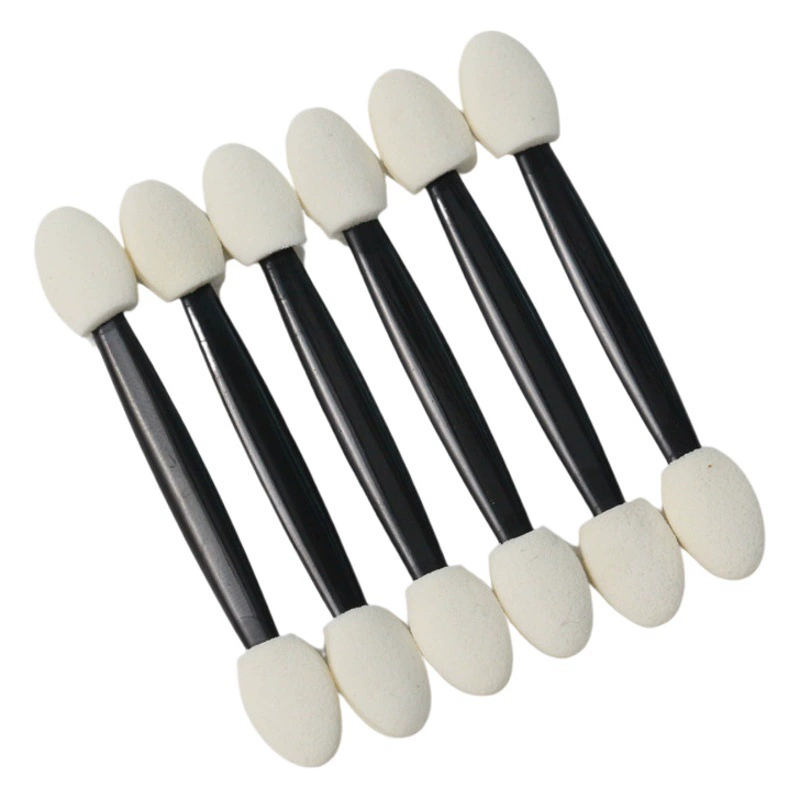 Одноразовая кисть для теней для век 6.2CM7.7CM латексная губчатая головка двухголовая кисть для теней для век маникюрная кисть для макияжа инструмент