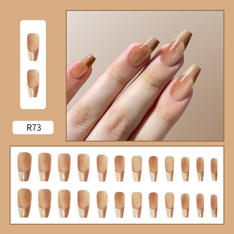 Use parche de uñas pegatina de uñas de dibujos animados corto parche de uñas falso desmontable terminado rubor parche de uñas