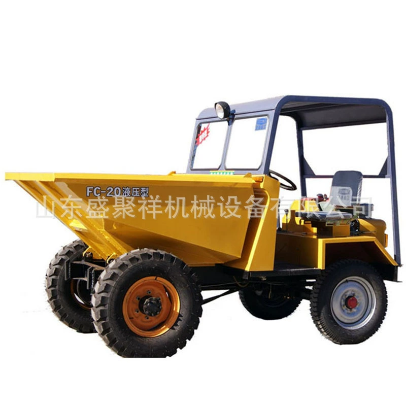 Четырехколесный самосвал Shengjuxiang Machinery с передней разгрузкой, дизельный транспортер, автоматическое оборудование для горных работ.