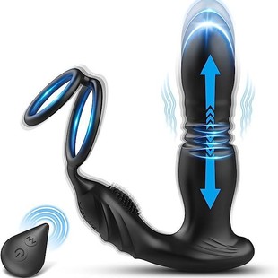Prostate retractable massager anal care anal vibration masturbation sex toys for women retractable anal plug