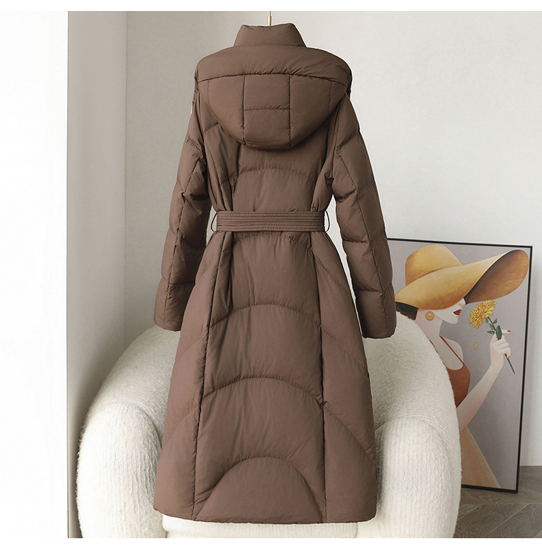 Women's Clothing Down jacket for women winter 2024 new high end Pinghu white duck down long white duck down warm women's clothing wholesale_voghion.com