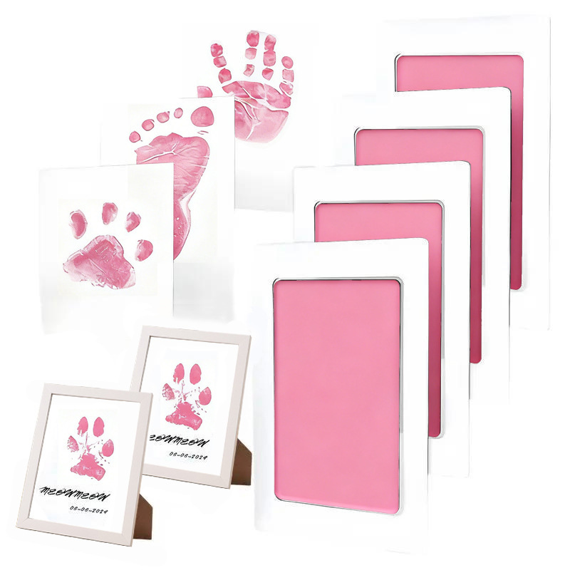 Pet Paw Print Photo Frame Cat Paw Print Dog Gift Xiyin Tiktok Cross-Border Souvenir Imprint Commemorative Cat