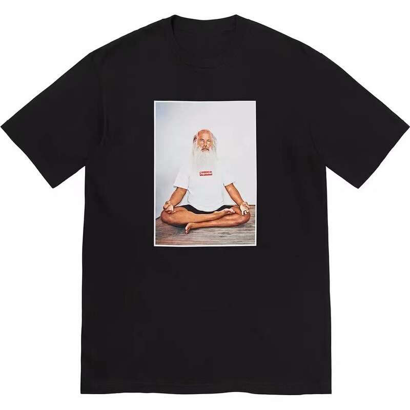 ヨーロッパとアメリカのトレンディなブランド 270 グラム純綿ストリート Sup レタールーズ半袖 Tシャツ男性と女性のクラシックプリントジョイント Tシャツ夏|undefined