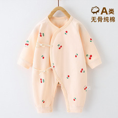 2023 New Baby Onesie Newborn Boneless Bodysuit Baby Spring and Autumn Thin Coverall Romper Suit Wholesale