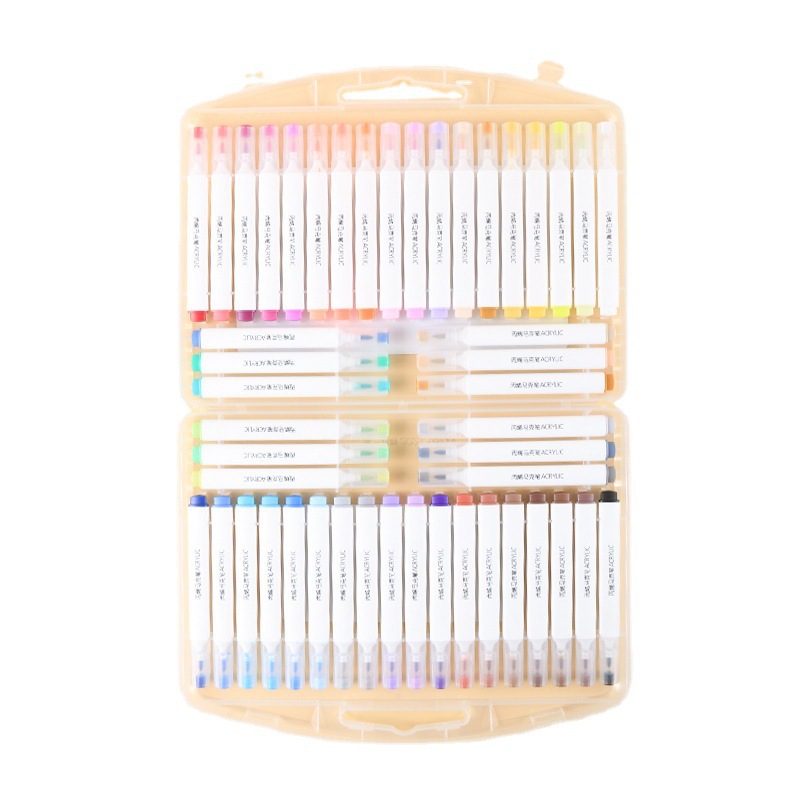 Niños marcador de acrílico impermeable color opaco dibujado a mano Diy Gok lápiz 48 colores lavable lápiz de pintura de acrílico