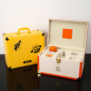 New moon exploration mid-autumn moon cake gift box company hotel group purchase gift box moon cake packaging box moon cake leather box