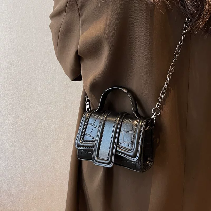 Мини-нишевая маленькая сумка для женщин, новинка 2025 года, модная осенне-зимняя модная маленькая квадратная сумка, сумка через плечо в стиле интернет-знаменитостей для женщин