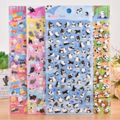3D ミニ動物立体ステッカー猫ペンギンパンダ柴犬子供の漫画ステッカー手作り装飾報酬ステッカー