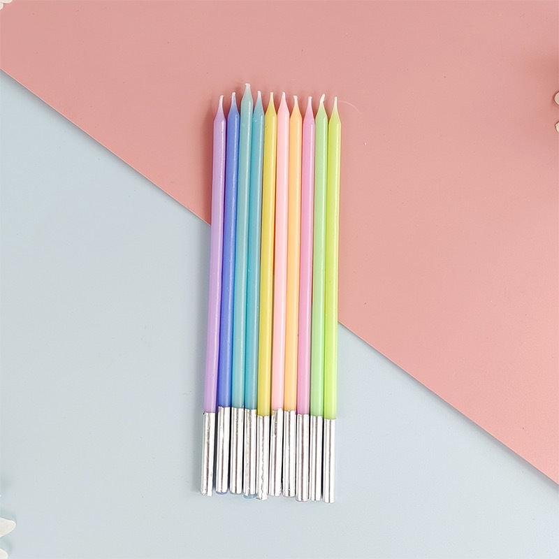 Birthday Festival Rainbow Pattern Birthday Basic Pastoral Rainbow Paraffin Party Festival Candle