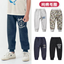 男童棉圈长裤春秋季儿童休闲束腿裤宝宝外穿裤子毛圈运动童裤日系