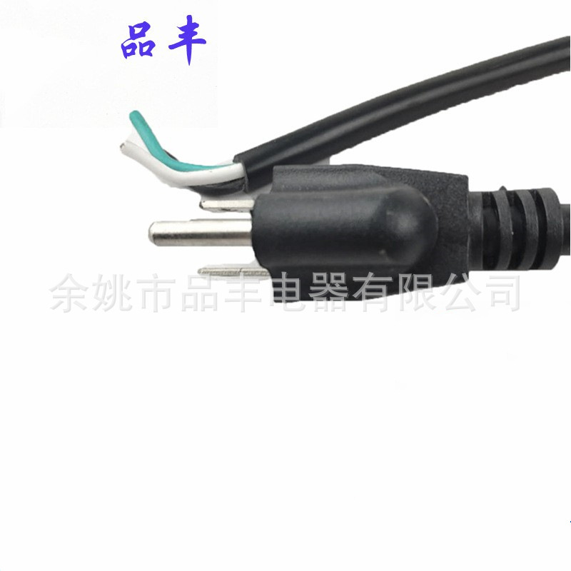 供应 美规3芯电源线 美式美标三芯插头电源线  SJT14 1M