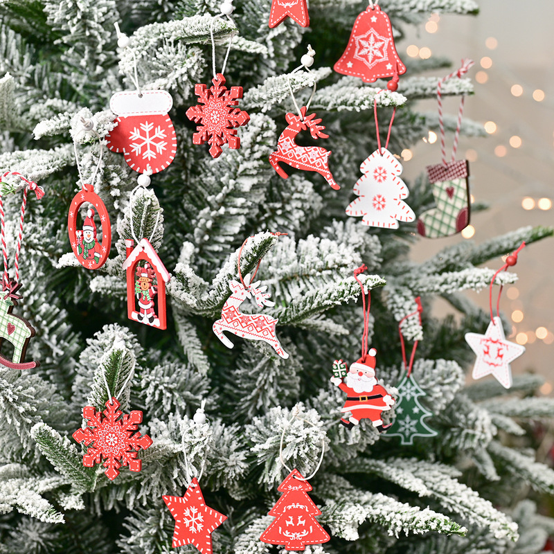 クリスマスの木製のペンダントクリスマスのペンダントクリスマスの装飾品|undefined