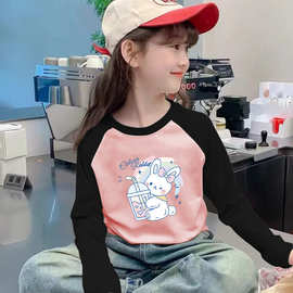 女童秋冬打底衫2025新款圆领保暖内搭上衣女德绒发热中大童童装潮