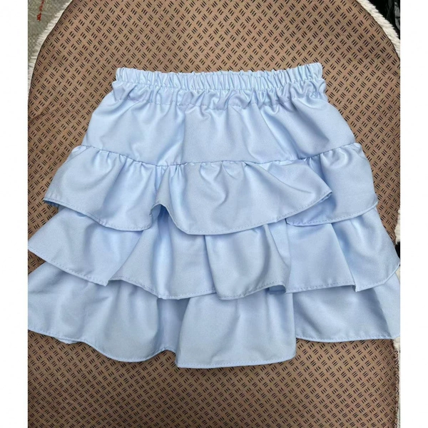 3-layer blue lotus leaf skirt