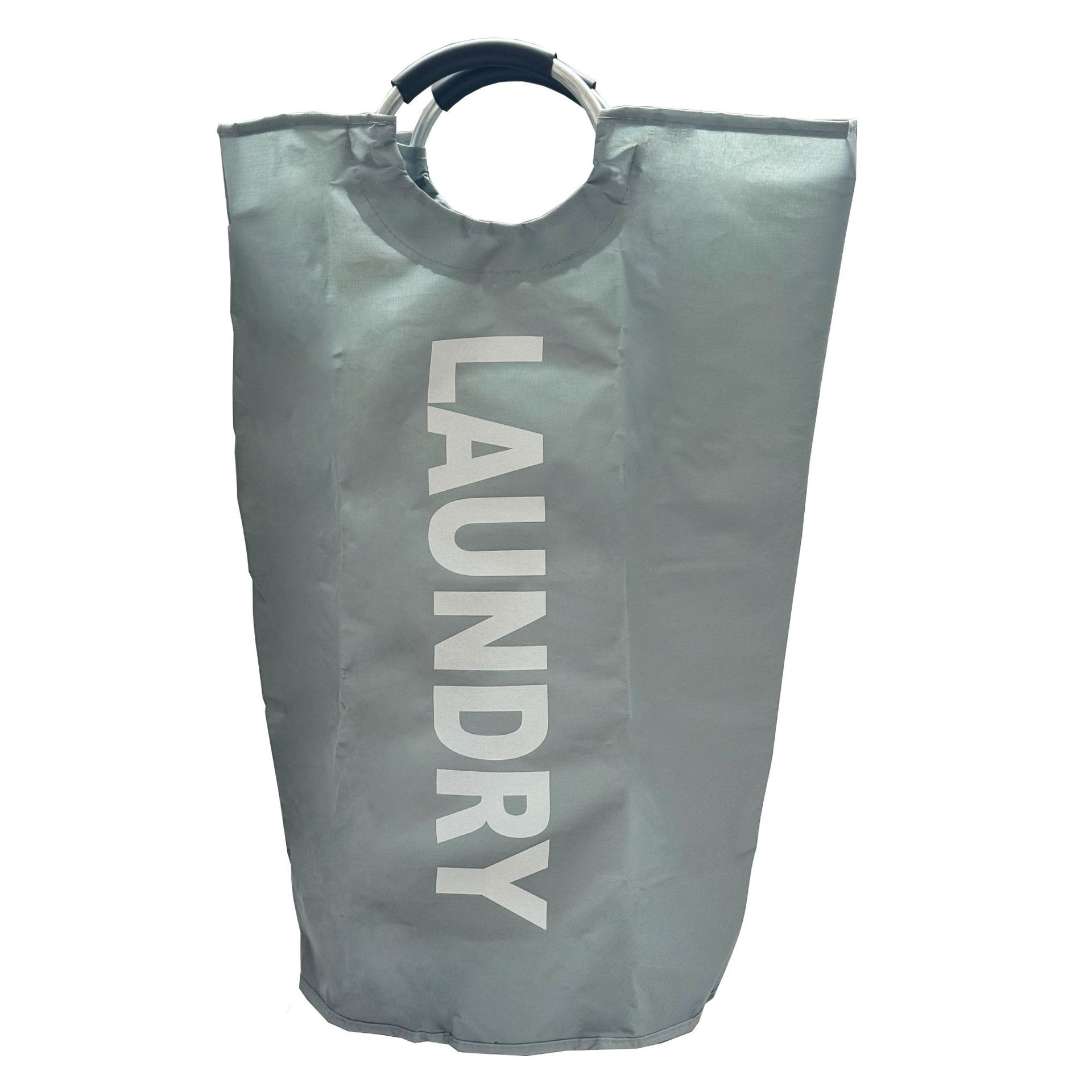 Bolsa de lavandería de tela Oxford - Transfronteriza (Amazon), tamaño grande, canasta de ropa sucia, plegable, con asa de espuma, también para almacenar juguetes, portátil