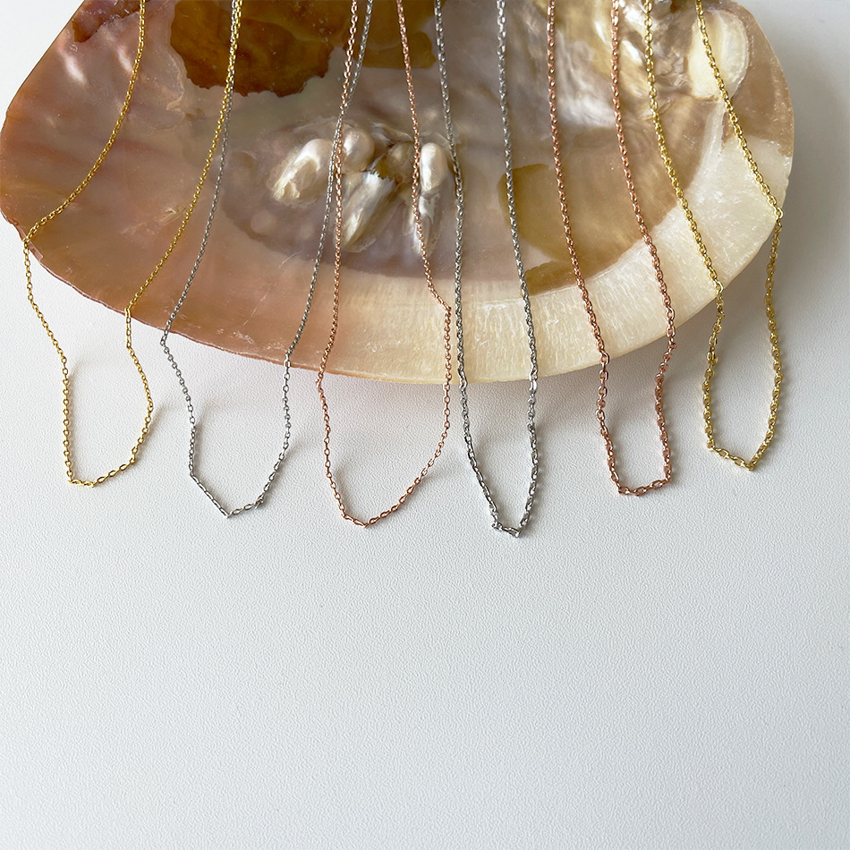 Simple Style Geometric Copper Chain Necklace 1 Piece