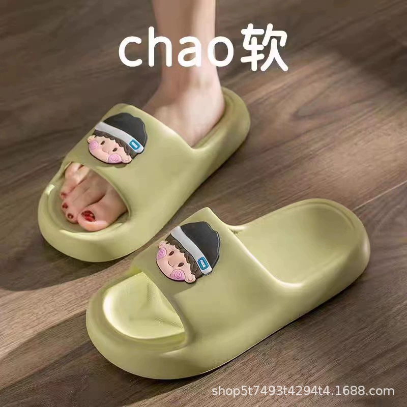 Летние модные нескользящие тапочки, мягкая подошва, для любимых
