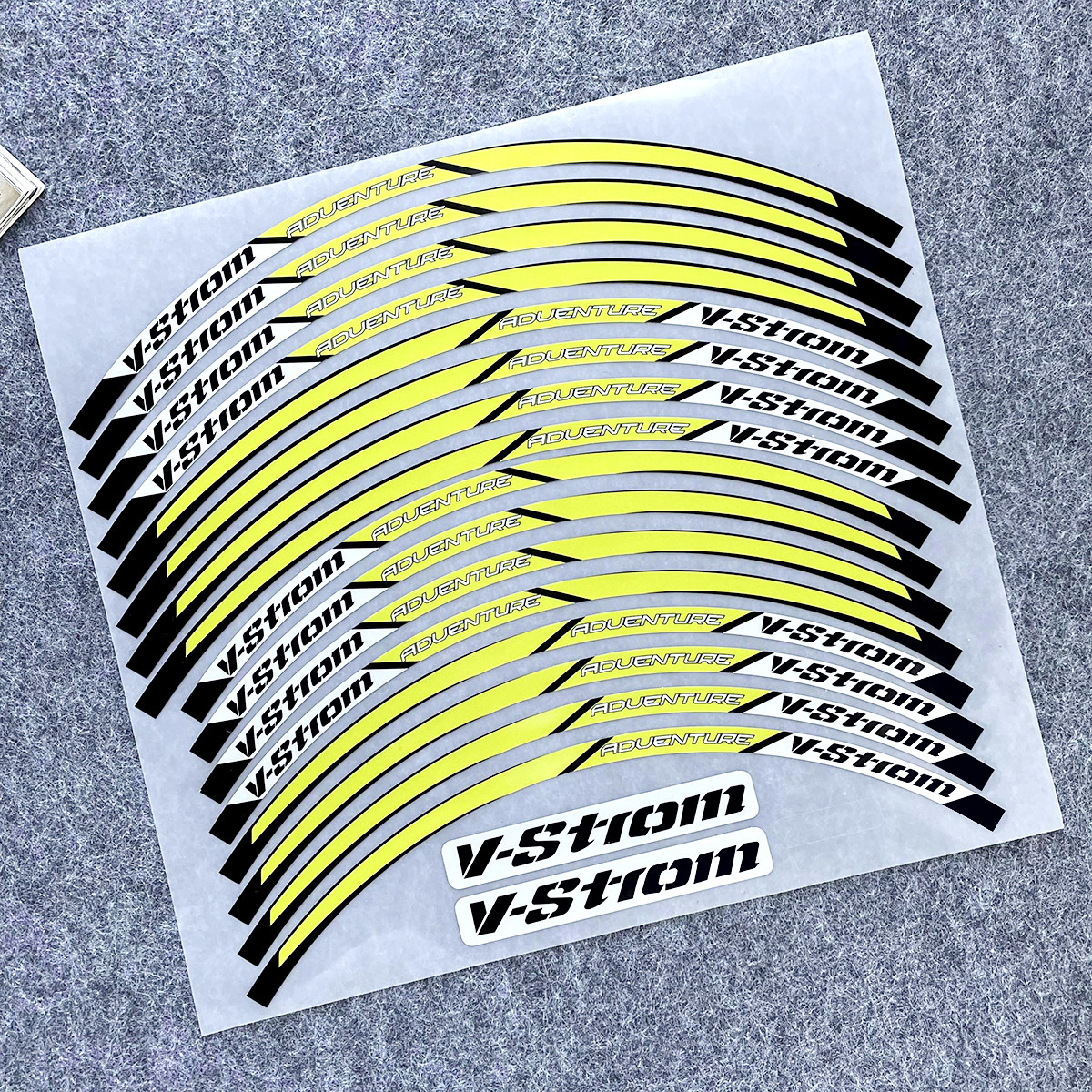 노란색 반사 휠 스티커