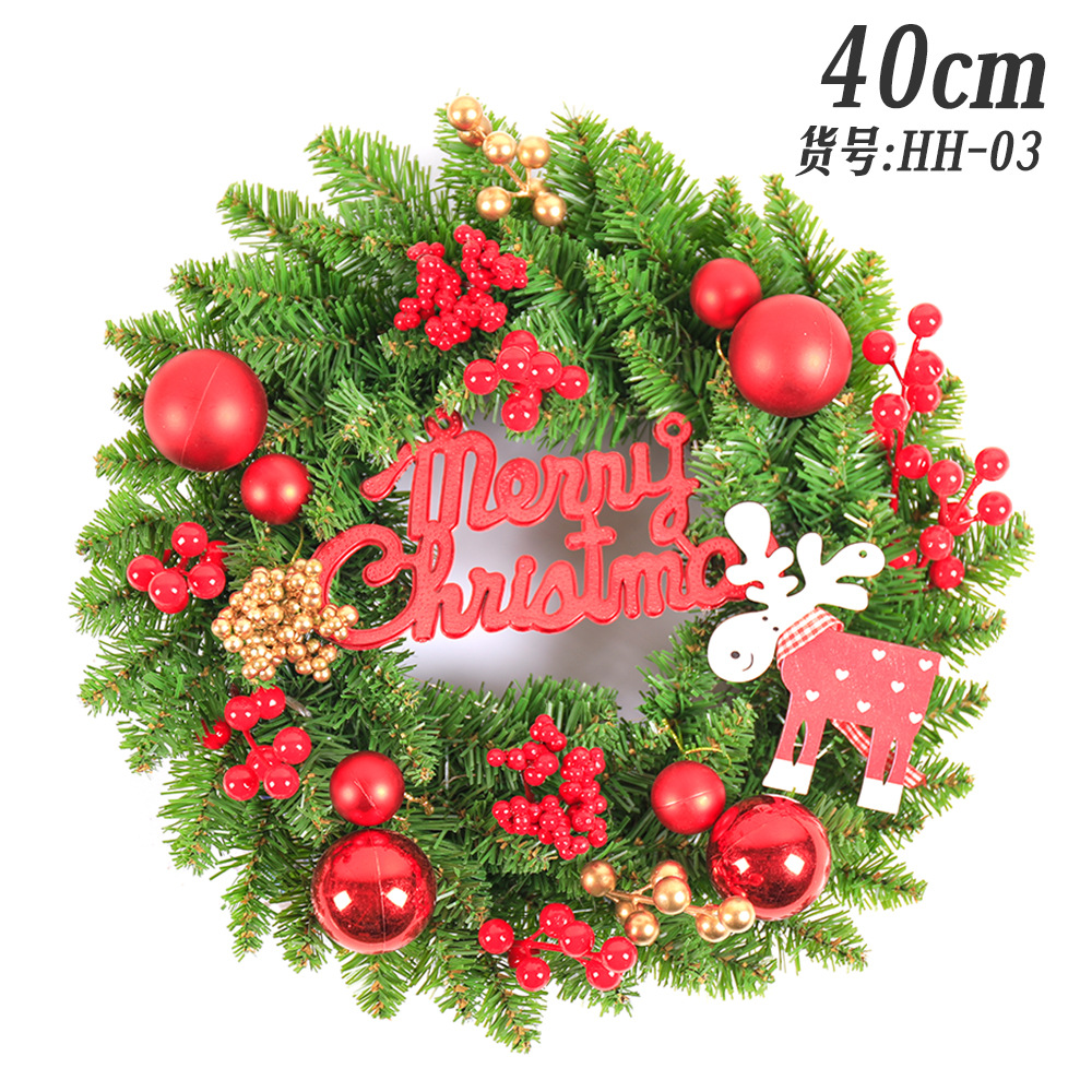 Amazon pop navideño coronas de vinas 30 / 40 / 50 / 60cm decoración de la puerta colgante escena árbol de Navidad