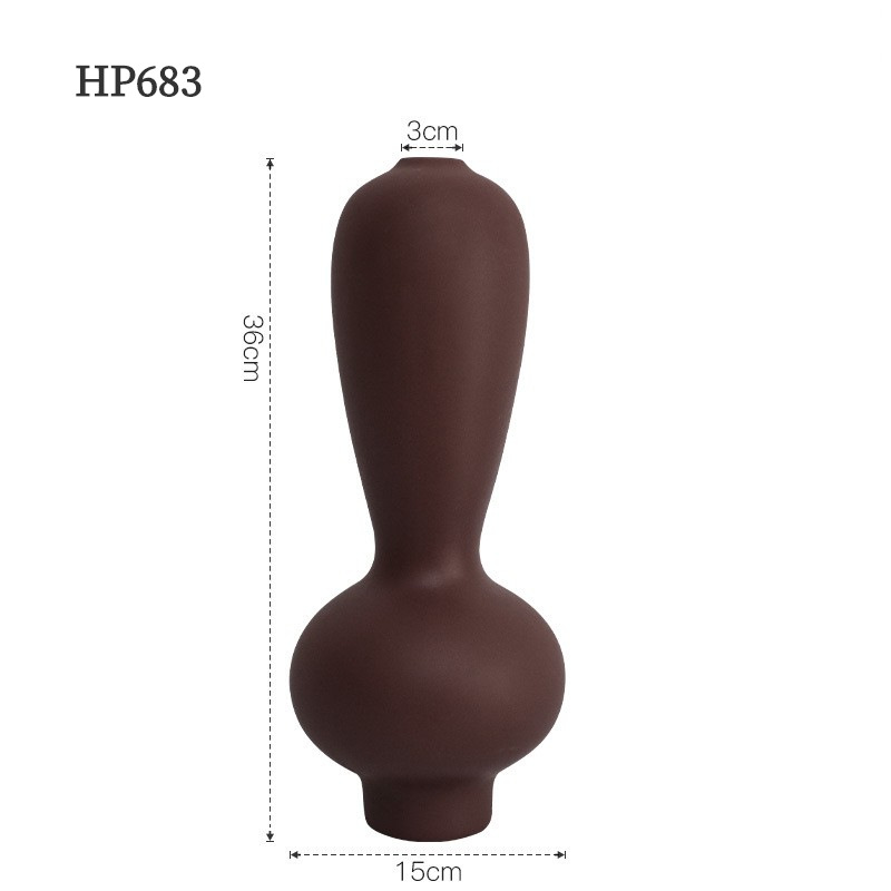 Moderno minimalista colorido florero de cerámica Nordic salón flor modelo Sala ventas muebles oficina ciudad suave decoración adornos