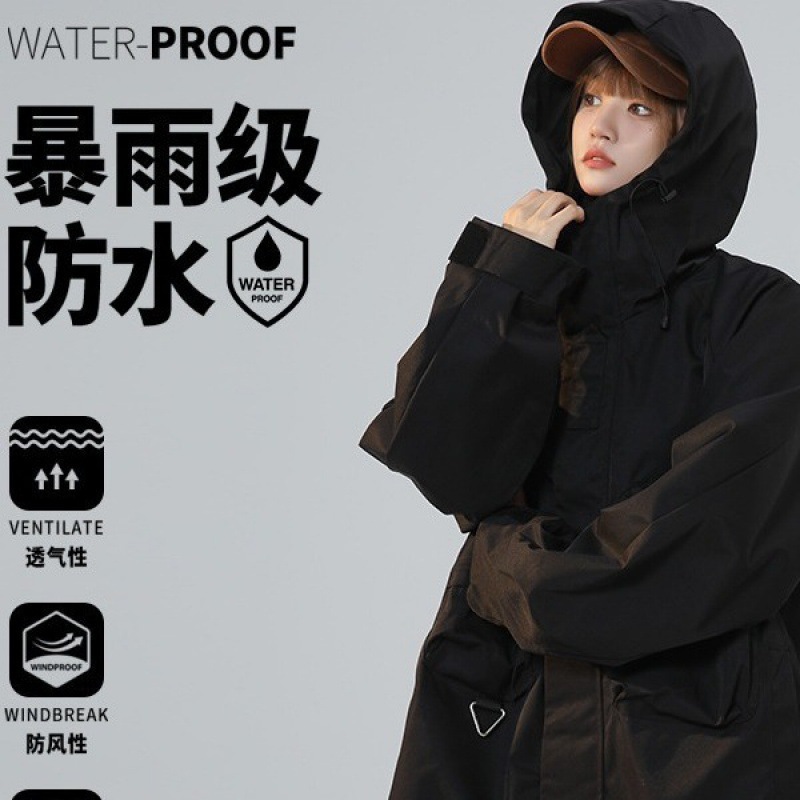 Hombres japoneses a prueba de viento chaqueta de asalto encapuchada chaqueta de primavera marca de moda chaqueta de trabajo al aire libre chaqueta de hombre