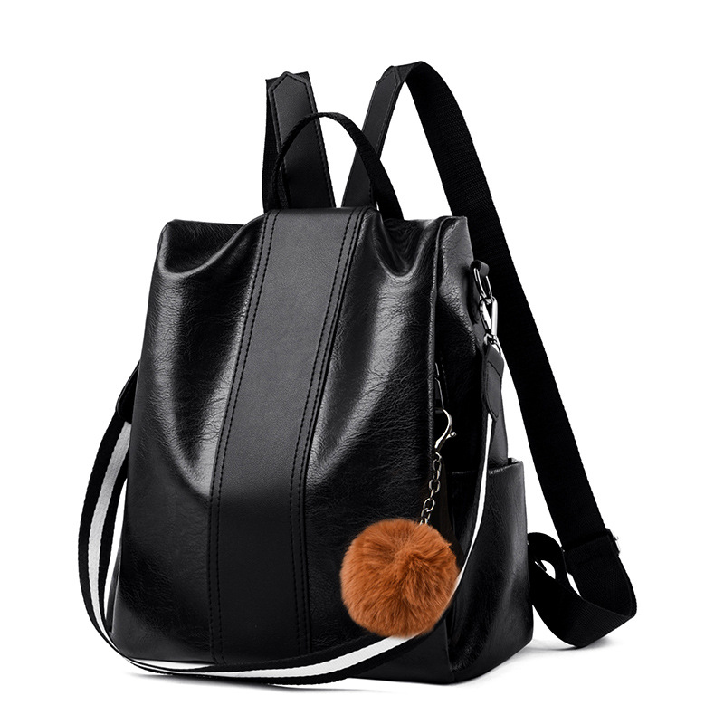 Mochila de mujer 2022, diseño europeo y americano, cuero suave texturizado, gran capacidad, mochila de viaje de comercio exterior