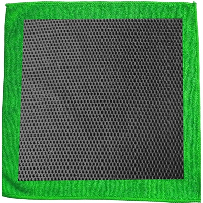 Car cleaning tools — Mud Gloves, Pad - hollow-mud-cloth-green