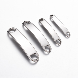 Hot Sale Stainless Steel Bracelet Connector Arc Curved Plate Diy Curved Long Strip Multi-Size Pendant Jewelry Accessories