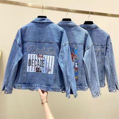 春秋対外貿易クロスボーダー婦人服デニムシャツファッションブランド韓国版街頭デニム上着女性輸出雑金デニムコート