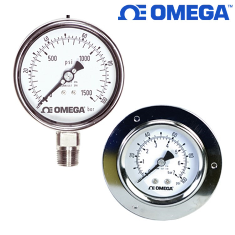 美国奥米佳压力表PGM-63L-15PSI/1BAR,PGM-63B-30PSI/2BAR