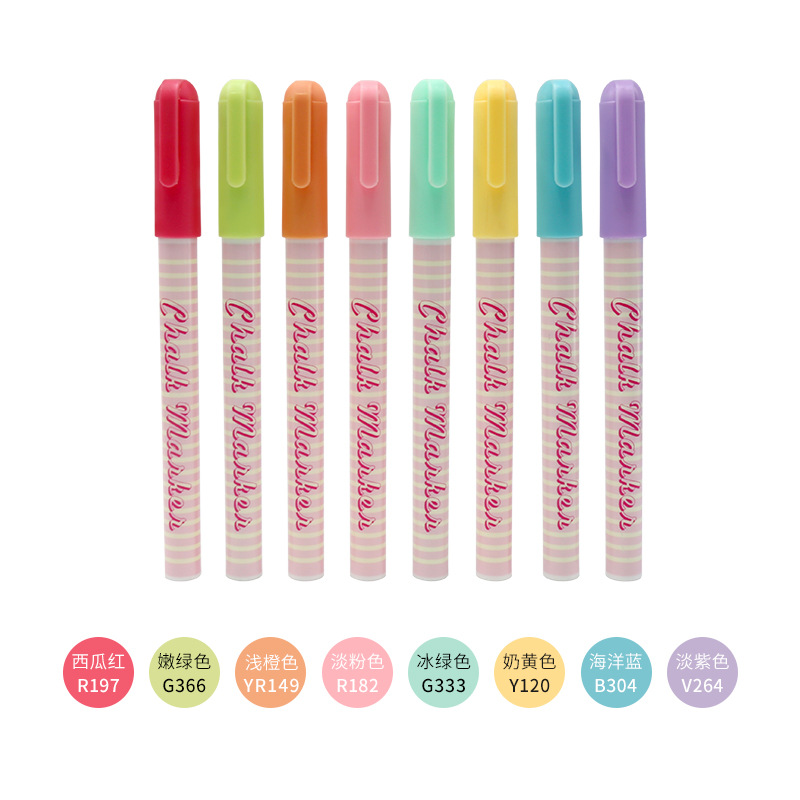 El juego de marcadores de polvo líquido de 8 colores de macaron para estudiantes Somic puede limpiar el resaltador de vidrio soluble en agua