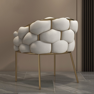 Makeup Chair for Girls Bedroom Light Luxury Dressing Table Stool Simple Modern Home Backrest Internet Popular Ins State Dumao
