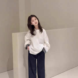 童装女童百搭长袖2026T恤春秋新款中大女童韩版休闲宽松