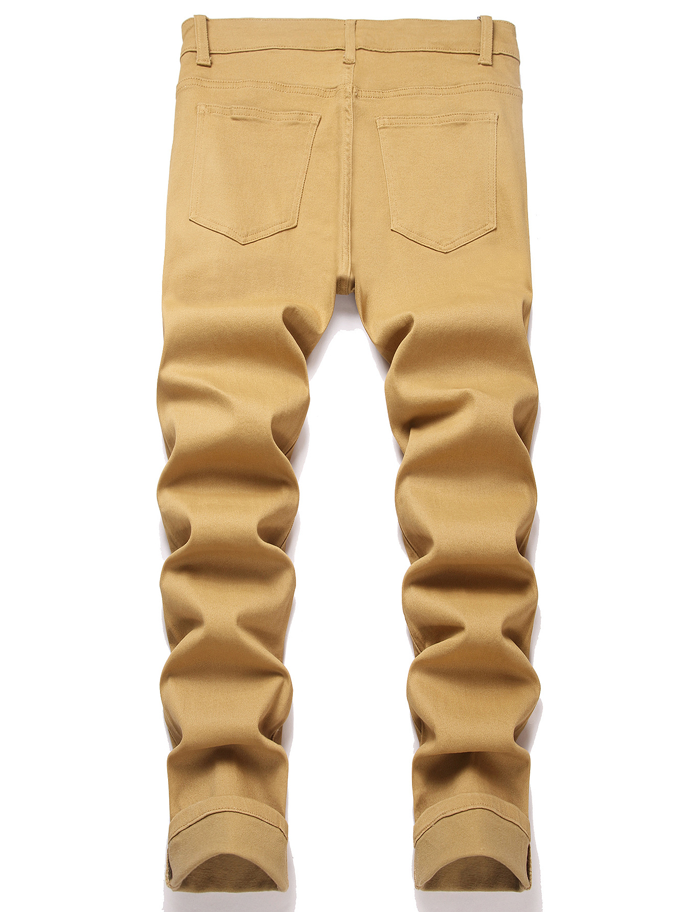 Herren Jeans Mit Strass Im Ripped Design Stretch Für Männer_voghion.com