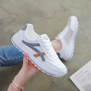 White Shoes for Women 2025 New Spring and Summer Mesh Breathable Shoes Casual Versatile Sports Shoes Ins Sneakers Forrest Gump Shoes