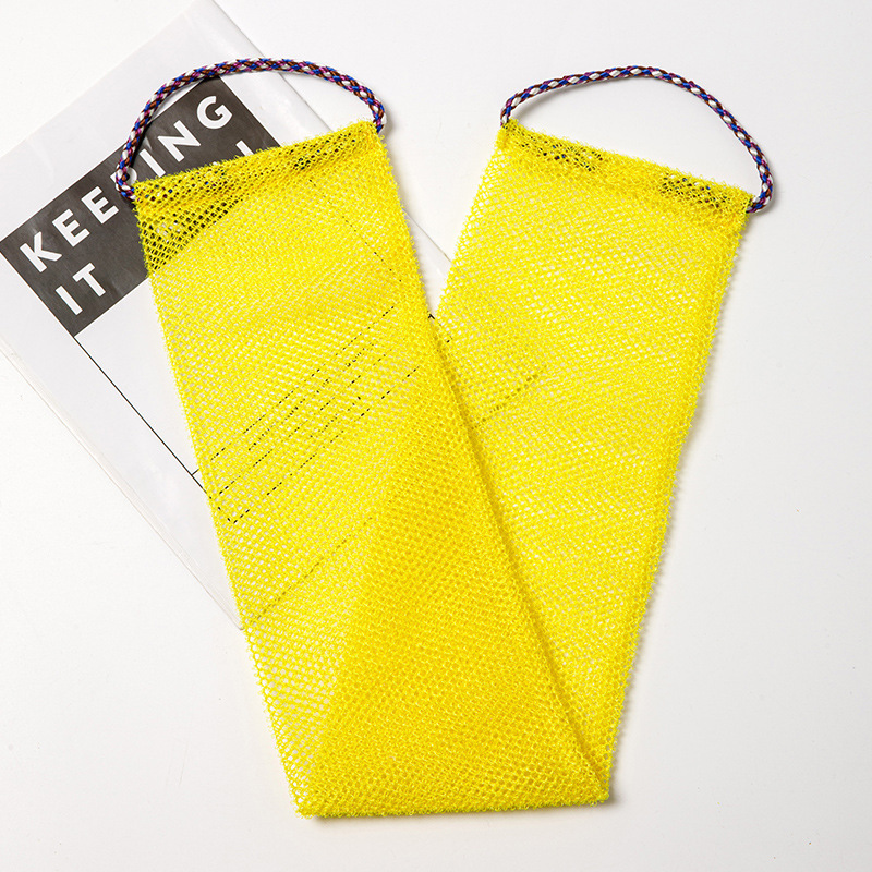 (노란색) 로프가 달린 목욕 타월 14*74