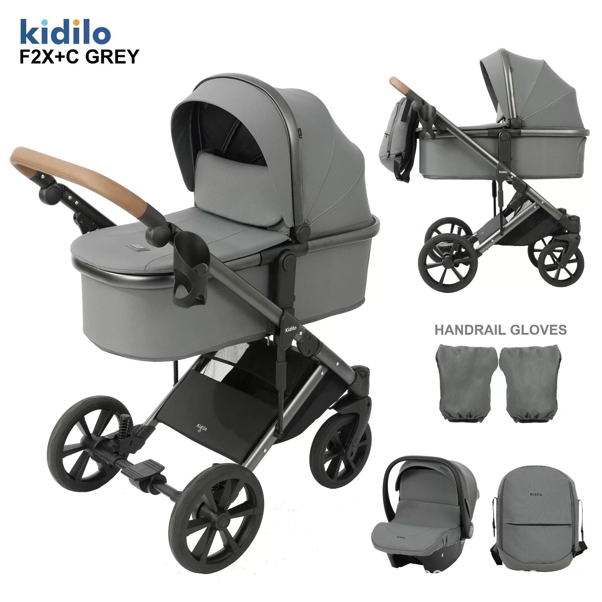 Детские прогулочные коляски Kidilo High Landscape: сидение и лежание, двухсторонний, легкий, 3-в-1 карманный автомобиль, оптовая закупка