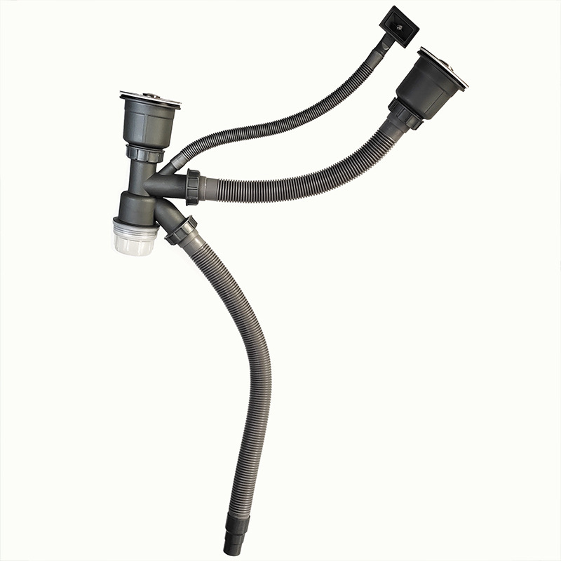 メーカー卸売りステンレス二槽洗面器落水管厨房水槽除水防止防臭|undefined