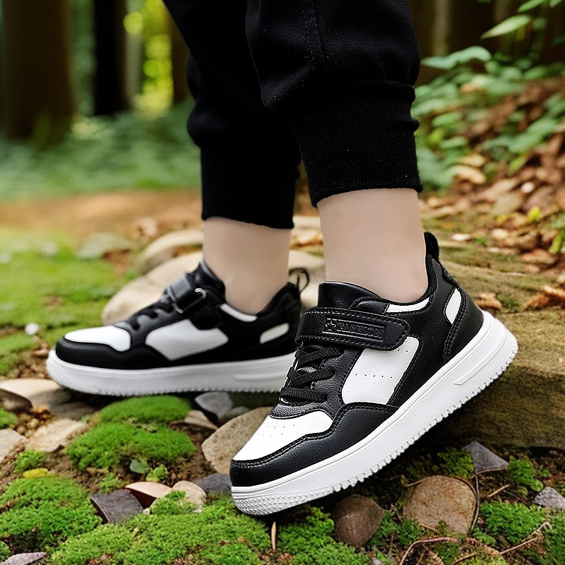 Zapatos blancos del campus zapatos blancos para niños zapatos deportivos de cuero impermeables zapatos de skate para niñas zapatos casuales