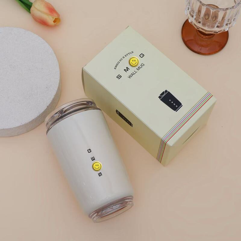 Factory Direct Sales Spot Si Mgejia Food Grade Stainless Steel Tumbler Ins Coffee Cup Thermos Cup Hot and Cold Dual Use