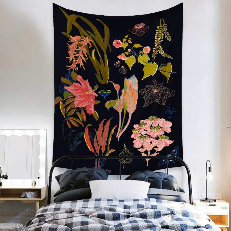 Bohemian Flower Printing Wall Decoration Cloth Tapestry Wholesale Nihaojewelry display picture 47