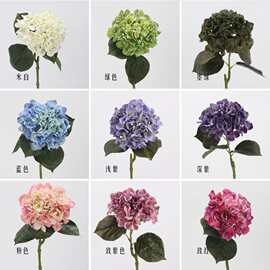 工厂直销 仿真花3D手感保湿大绣球 婚庆布置花艺酒店装饰胶片假花
