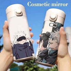 Battle back insulated cup large capacity small and lightweight portable high-quality student cup stainless steel water cup water bottle 2Q