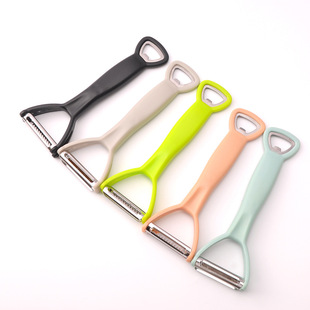Factory Direct Supply multi-functional beer sprinkling bottle opener creative four-in-one peeler stainless steel grater wholesale