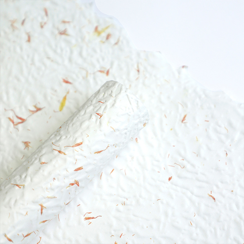 Huaxi mano rasgada pétalos de papel papel de embalaje de flores kraft ramo de flores diy florista regalo material de envoltura de flores image 7