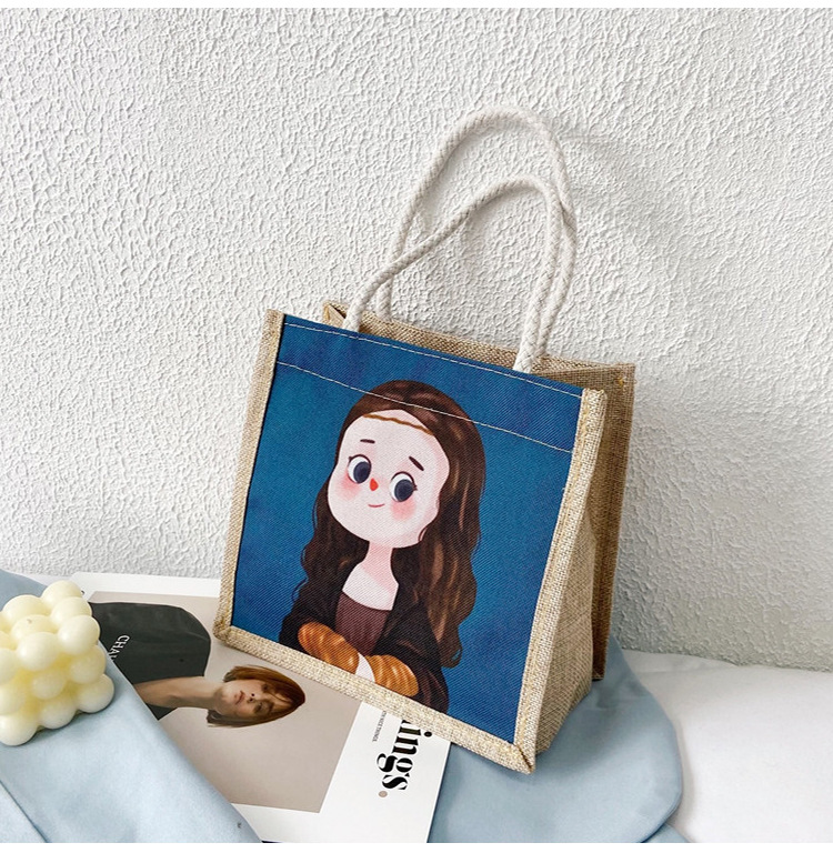 Women's Medium Canvas Cartoon Cute Zipper Canvas Bag display picture 39